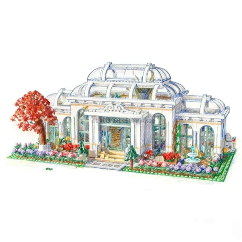 

3792PCS Botanical Garden Model Building Blocks Home Decoration DIY Toys Adult Children Christmas Gifts