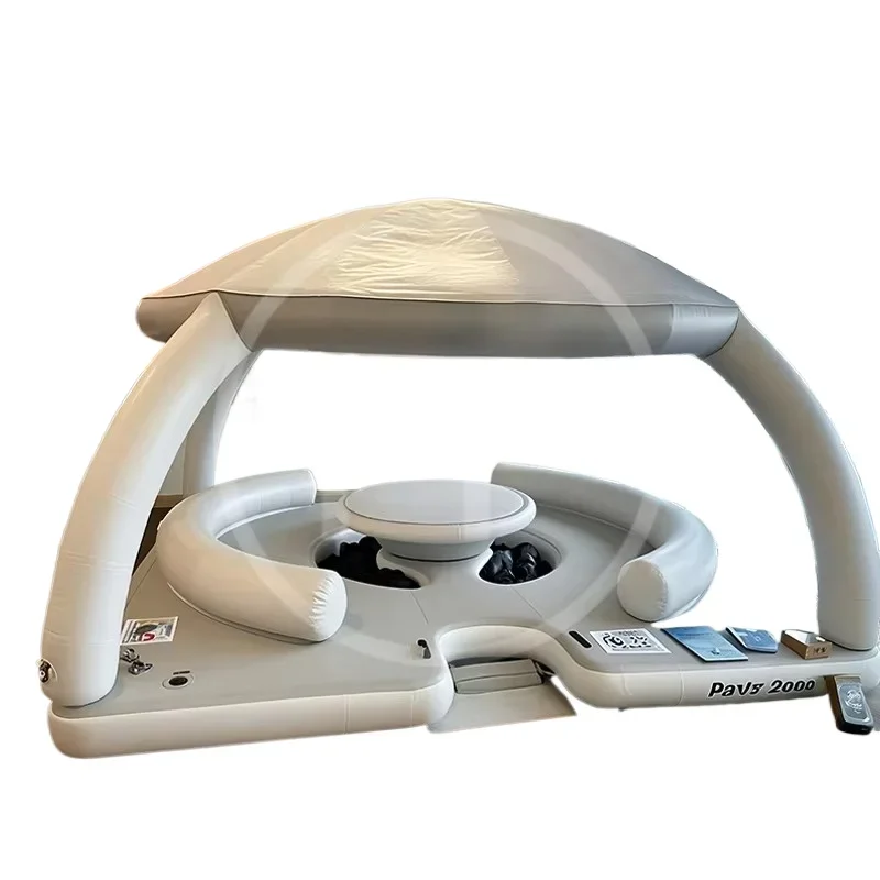 

Sea Floating Platform Inflatable Boat Tent Multiplayer Leisure Bar Sofa Lounger Floating Row Floating Bed Pool Yacht