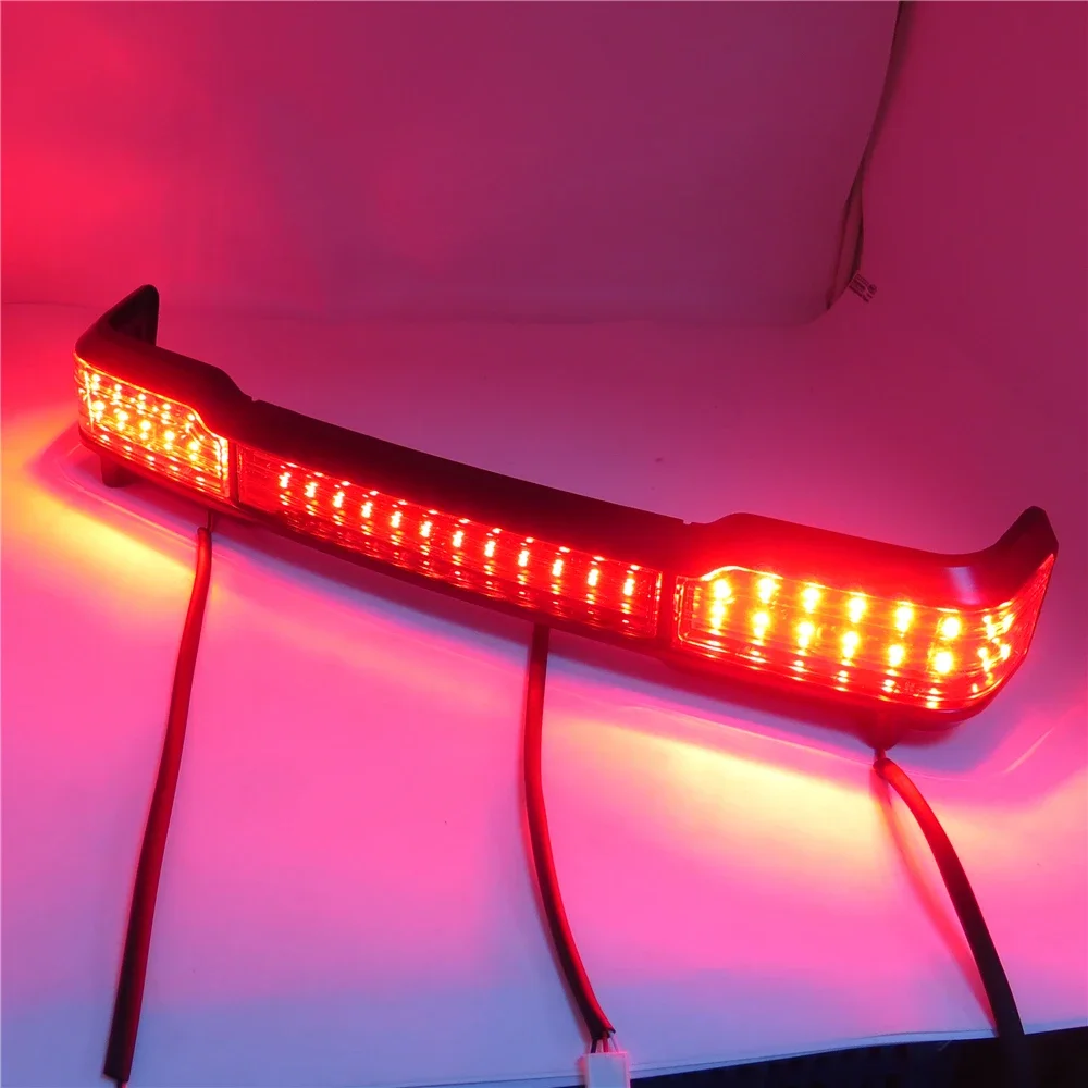 Motorcycle Part Red LED Tail Turn Light Trunk for Harley Davidson Touring Wrap  Classic King Tour Pack 1997-2008