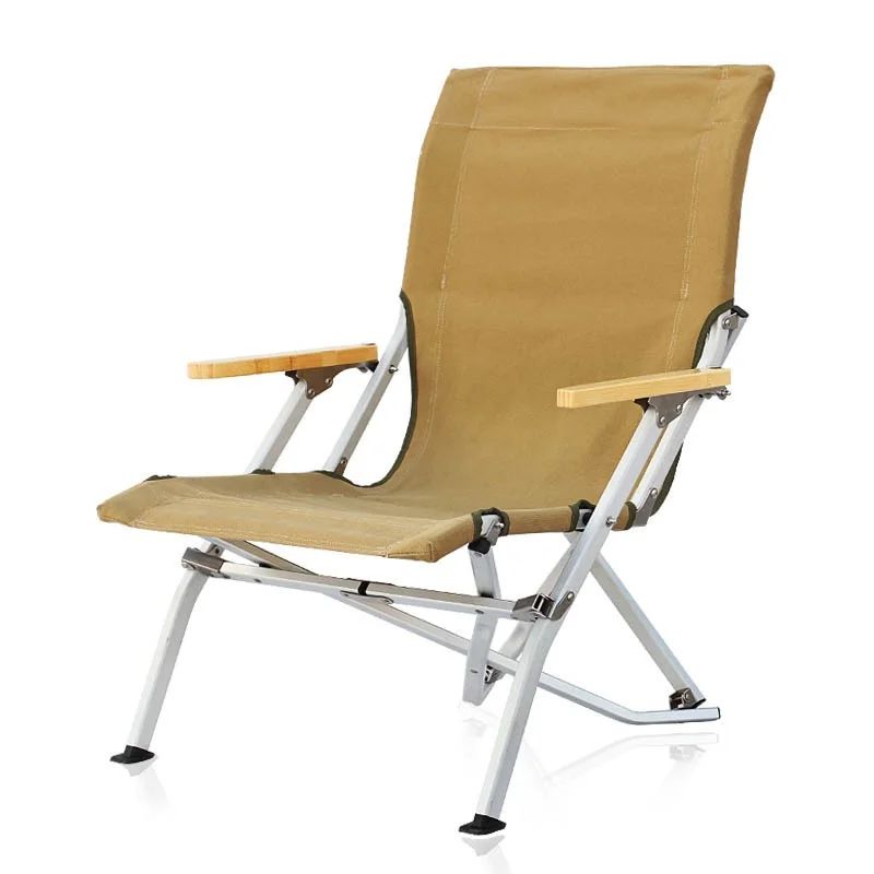 Portable Adjustable Recliner Lightweight Camping Fishing Outdoor Lounge Seat Chair Aluminum Folding Beach High Back