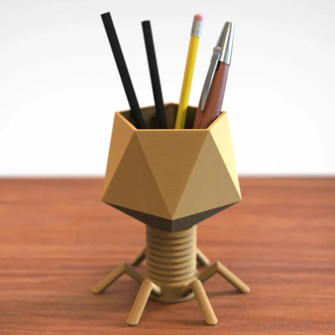 Creative Shape Pen Holder 3D Printing Plastic Material Student Office Stationery Supplies Desktop Organizer Halloween Decor