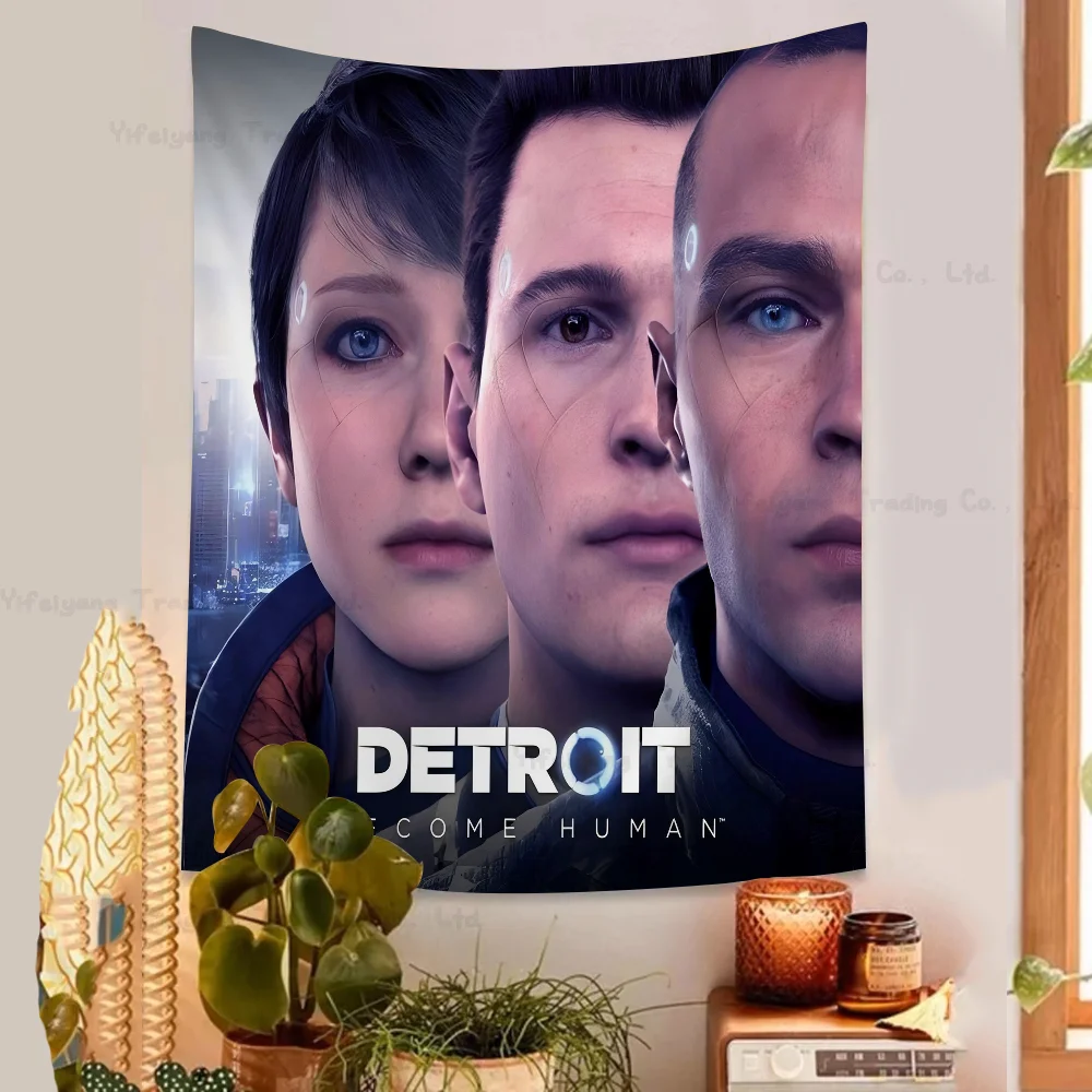 Detroit Become Human Colorful Tapestry Wall Hanging Bohemian Wall Tapestries Mandala Wall Hanging Sheets