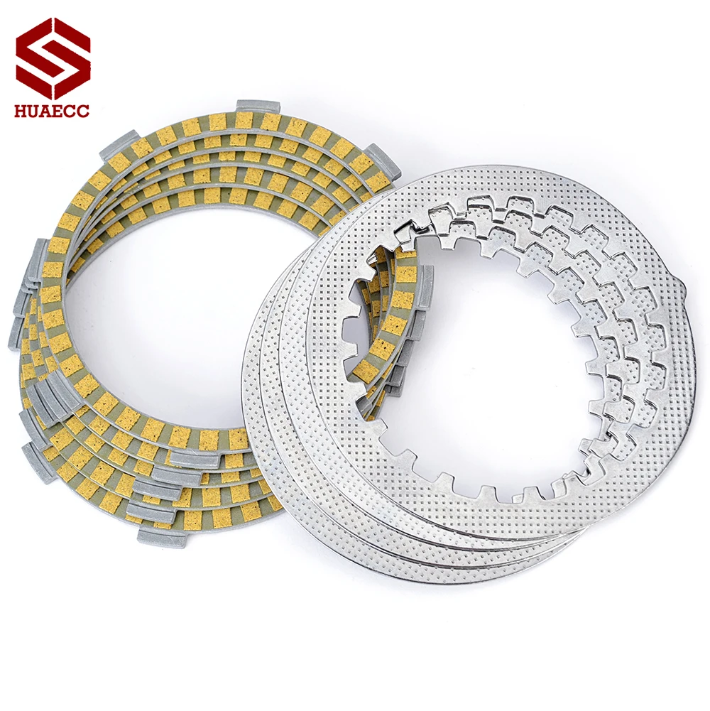 Clutch Disc Steel Plate Friction Plate for Yamaha XT125R XT125X XTZ125 K/K XYZ125 YBR125 E K ED 598-16321-01 5 5RM-E6324-00 4