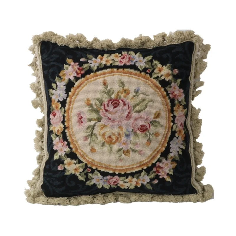 needle point pillows  ethnic weaving  European hand living room pure ethnic handcrafted cushions