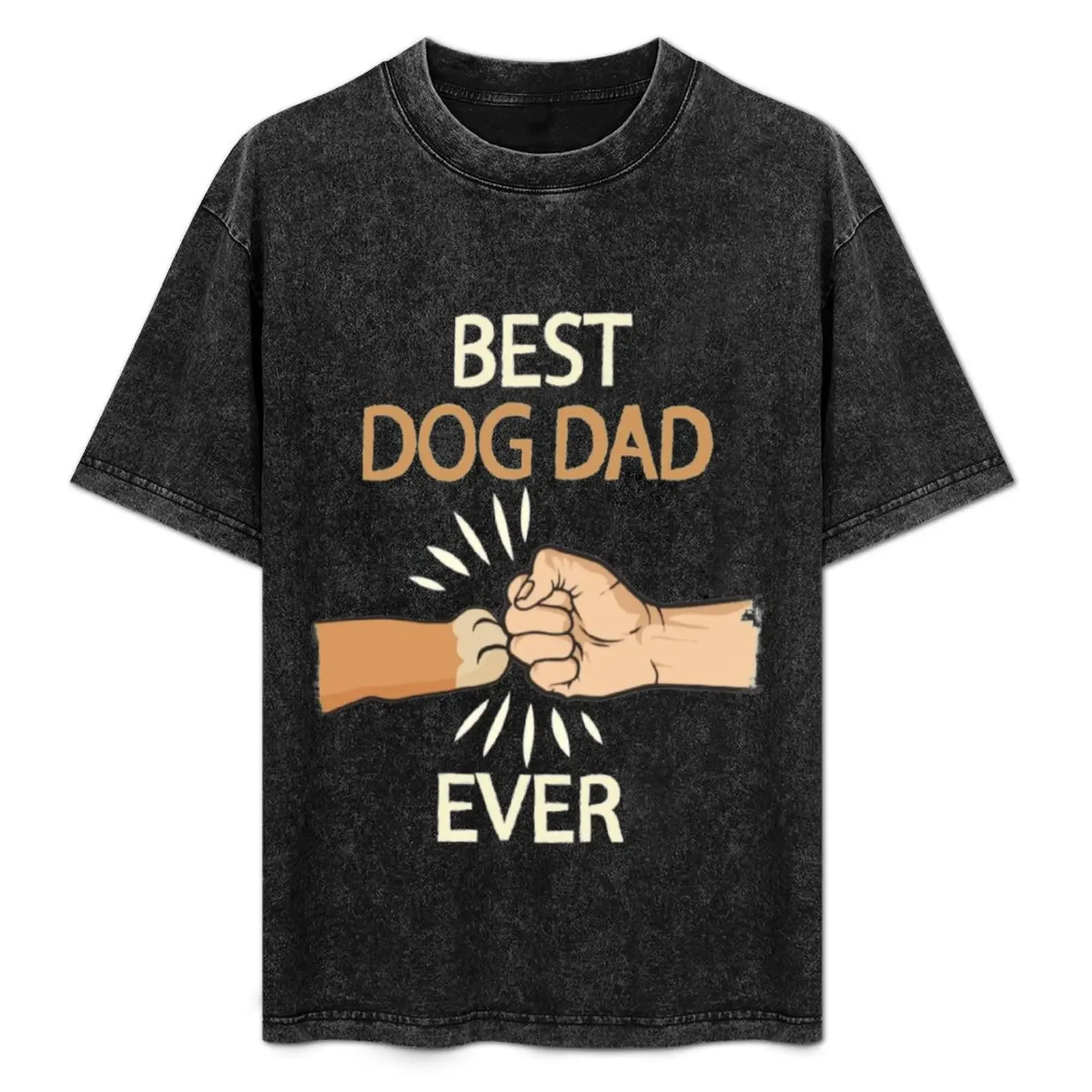 

Best Dog Dad Ever Paw Fist Bump Fathers Day Gift Magnet T-Shirt Outdoor Working T-Shirt