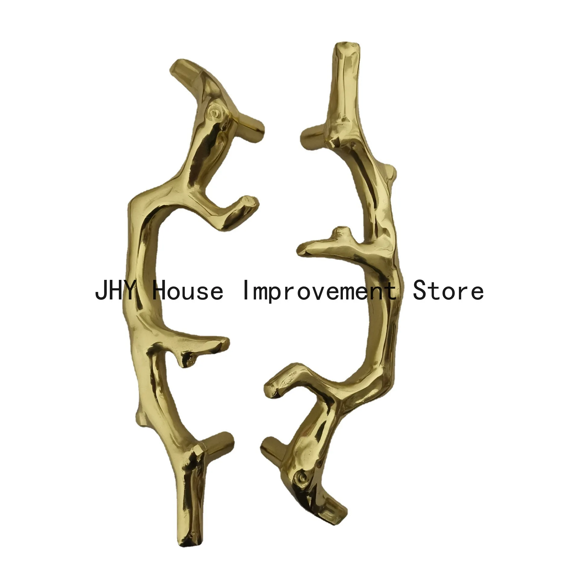 1Pc Tree Branch shaped Handles Solid Brass Extension Cabinet Door Lockers Bookcases Knob Modern Design Diy Furniture Handles