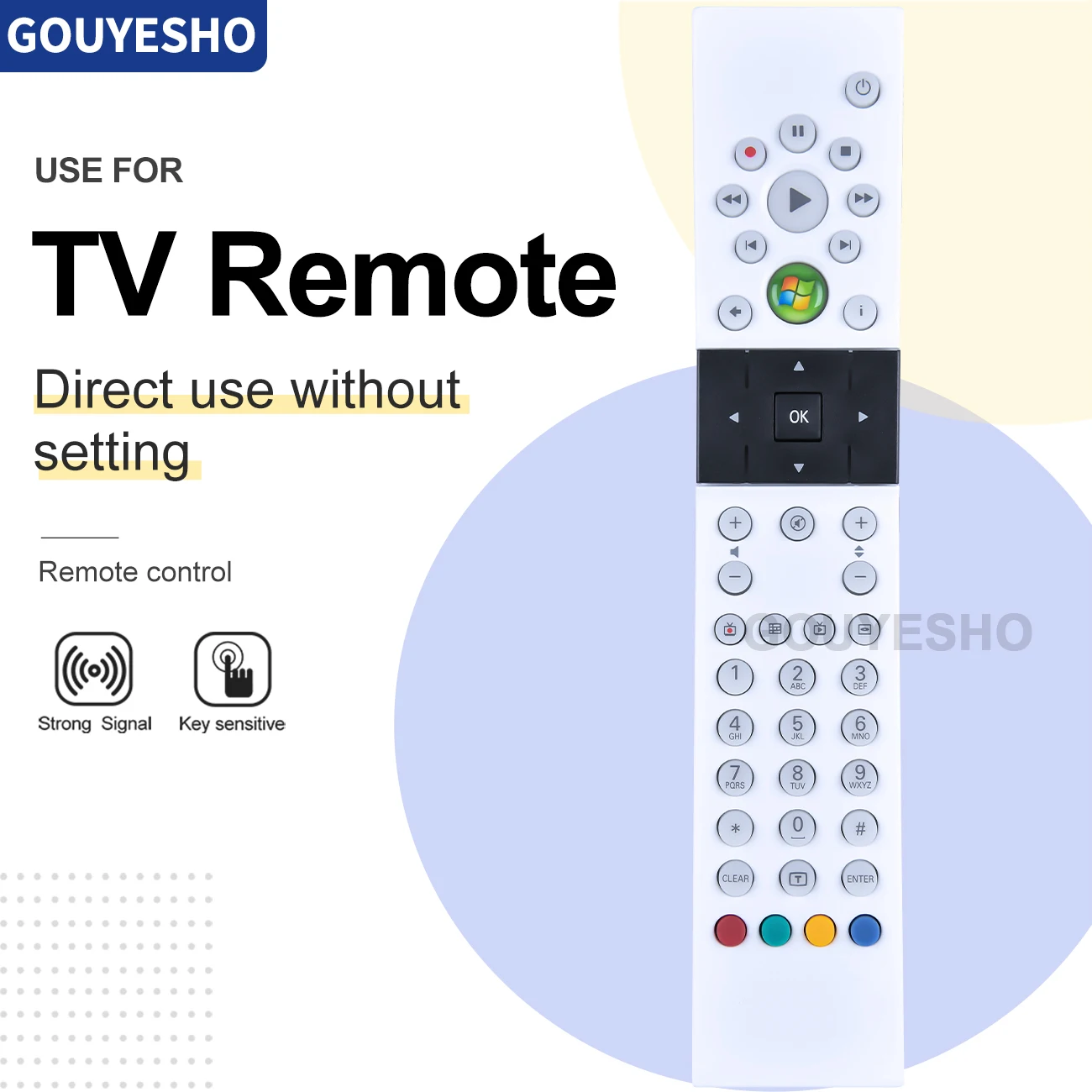 Controle remoto para philips rc6 ir media center mce rc1974501/00 3139 228 69121 novo