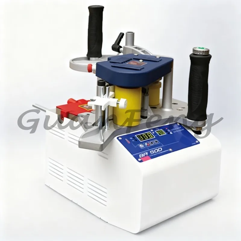 Adjustable Speed & Digital Temperature Control BR500 Edge Bander, Portable Wood PVC Automatic Gluing Edge Banding Machine