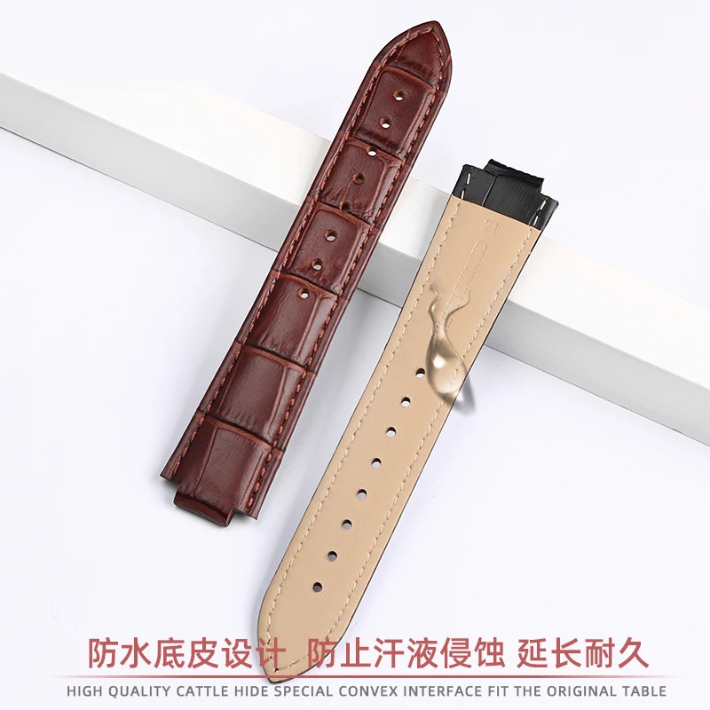 Genuine Leather Watch Strap For LV Tambour Series Q1121 Q114k Watch Band  Male Interface 12mm 10mm Men and Women\'s Watch Belt