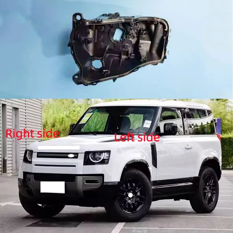 

For Land Rover Defender 2020 2021 2022 Headlamp Base Headlight Rear Shell Replace Headlight House Black rear shell