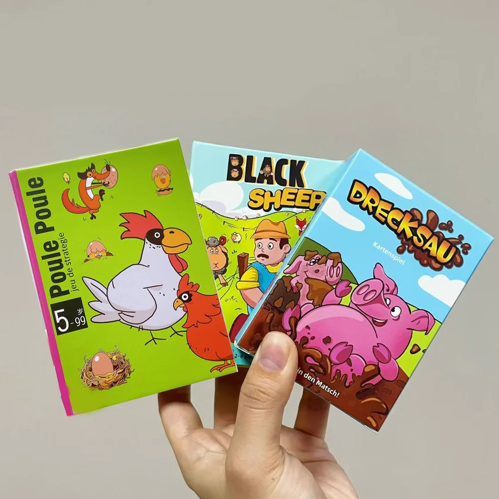 Chicken Chiu Chiu Card Game Maunz Maunz Drecksau Black Sheep Piou Piou Party Intellectual Toy Board Game for Socializing And Fun - view 3