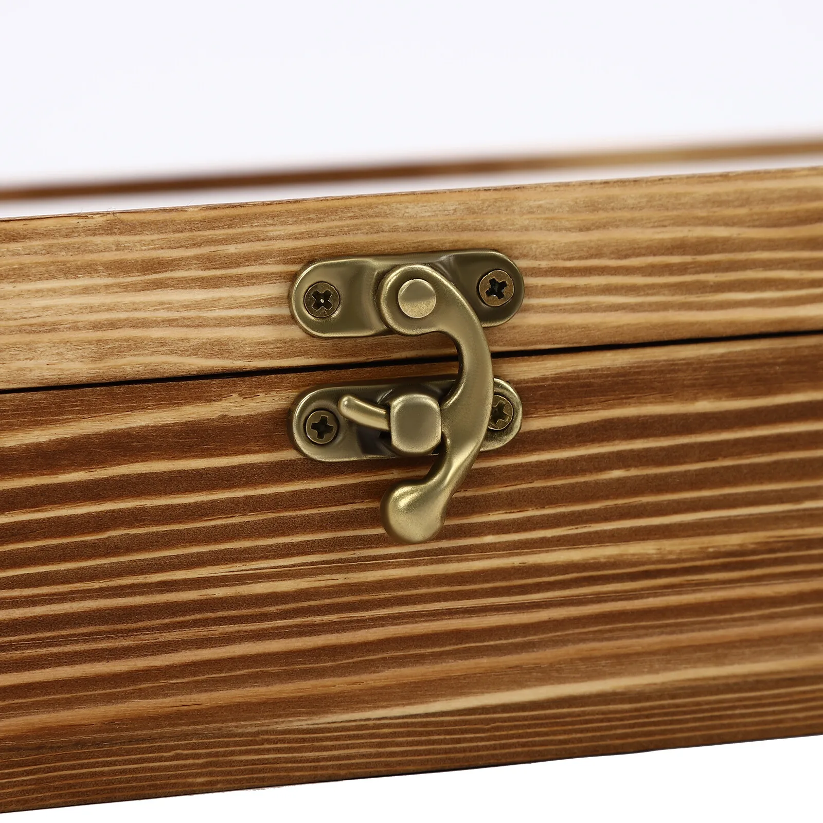 Caja de especias de madera con 12 rejillas, paquetes de azúcar, bolsas de especias, estuche de almacenamiento, cajas de bolsas de café instantánea con tapa transparente