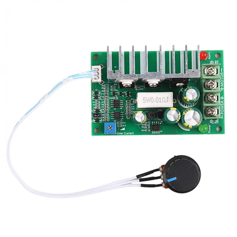 

PWM DC Motor Speed Controller 10-60V Motor Speed Regulator 0-100% Adjustable Speed Governor Overcurrent and Overload protection