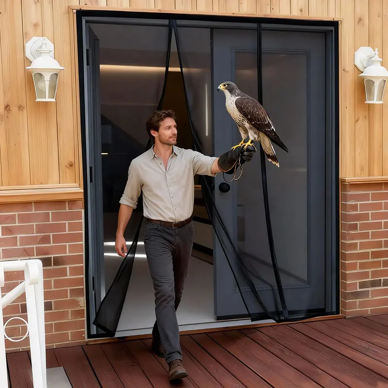 

Magnetic Door Screen Mosquito Net Black Invisible Anti Mosquito Mesh Summer fly Insect Proof Net Automatic Closing Door Curtain