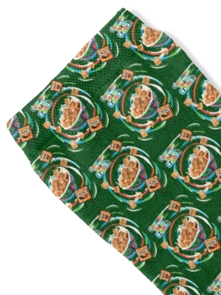 القرفة نخب كرانش الجوارب الهيب هوب رجل عيد الميلاد الرجعية الصبي الجوارب النسائية شير تسلق الجمالية الجوارب للفتيات الرجال #2