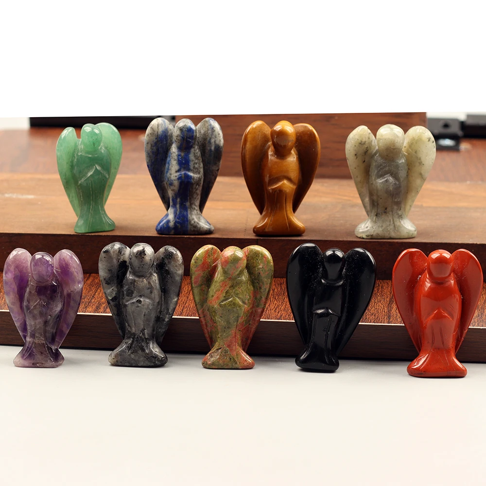 1.5 Inch Jade Elephant Figurine - Hand Carved Tiger eye Elephant Statue Crystal Ideal for Home Decor - Collectible Size