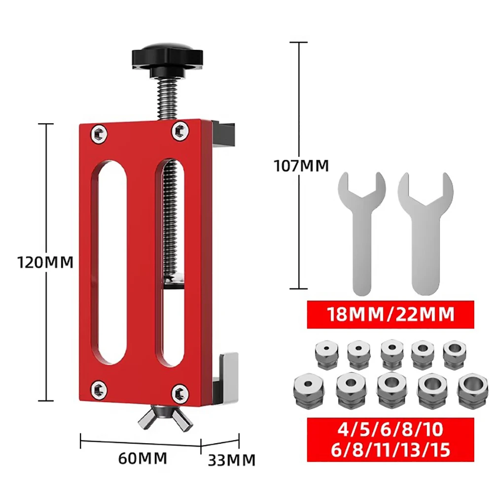 Universal Aluminum Profile Drilling Jig Kit – Precision Hole Locator for 20/30/40 Series Aluminum Extrusions Multi-Size Hole Gu