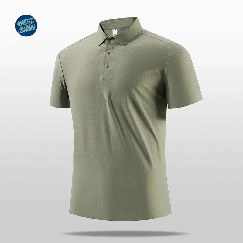 WESTSHAN Top Quality EU US Size Business Golf POLO Shirt Quick-Dry Slim Fit Luxury Running Active Casual Breathable Polo Shirt