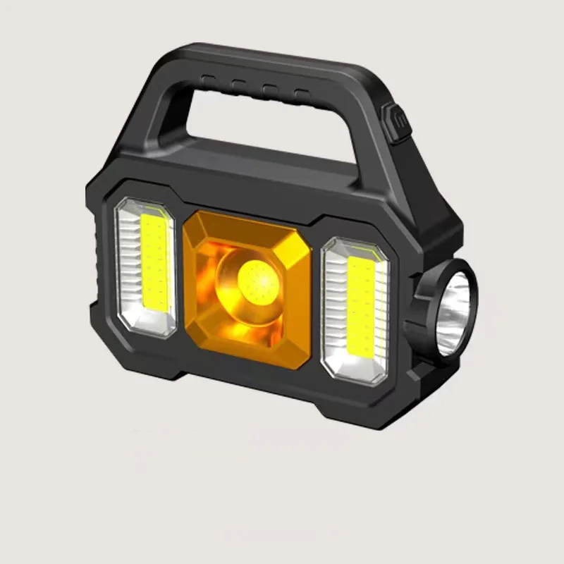 Luce da campeggio COB ad energia solare: equipaggiata con lenti, ricaricabile tramite USB, lanterna, lampada da campeggio, proiettore e luce portatile