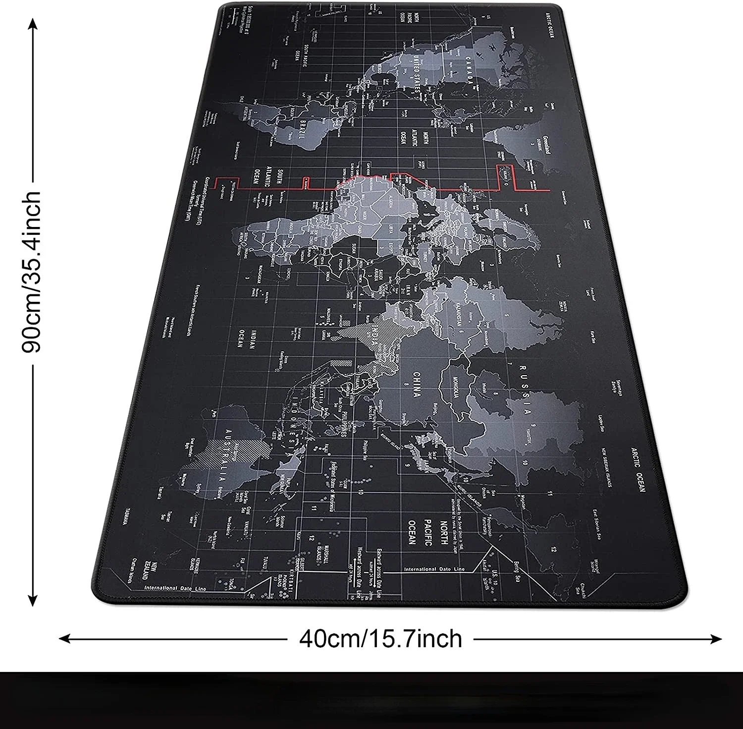 XXL Professional Large Mouse Pad Computer Game Mouse Mat 35.4x15.7x0.12IN Map