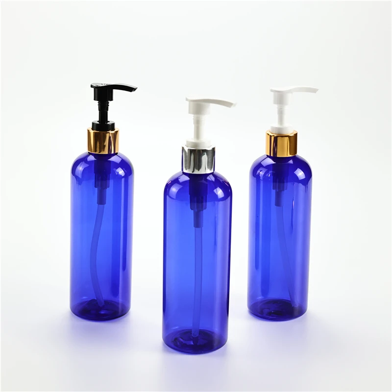 300ml x 20 Empty Plastic Lotion Bottle Liquid Soap Bottles For Personal Care Lotion Anodized Aluminum Pump Cosmetics Containers