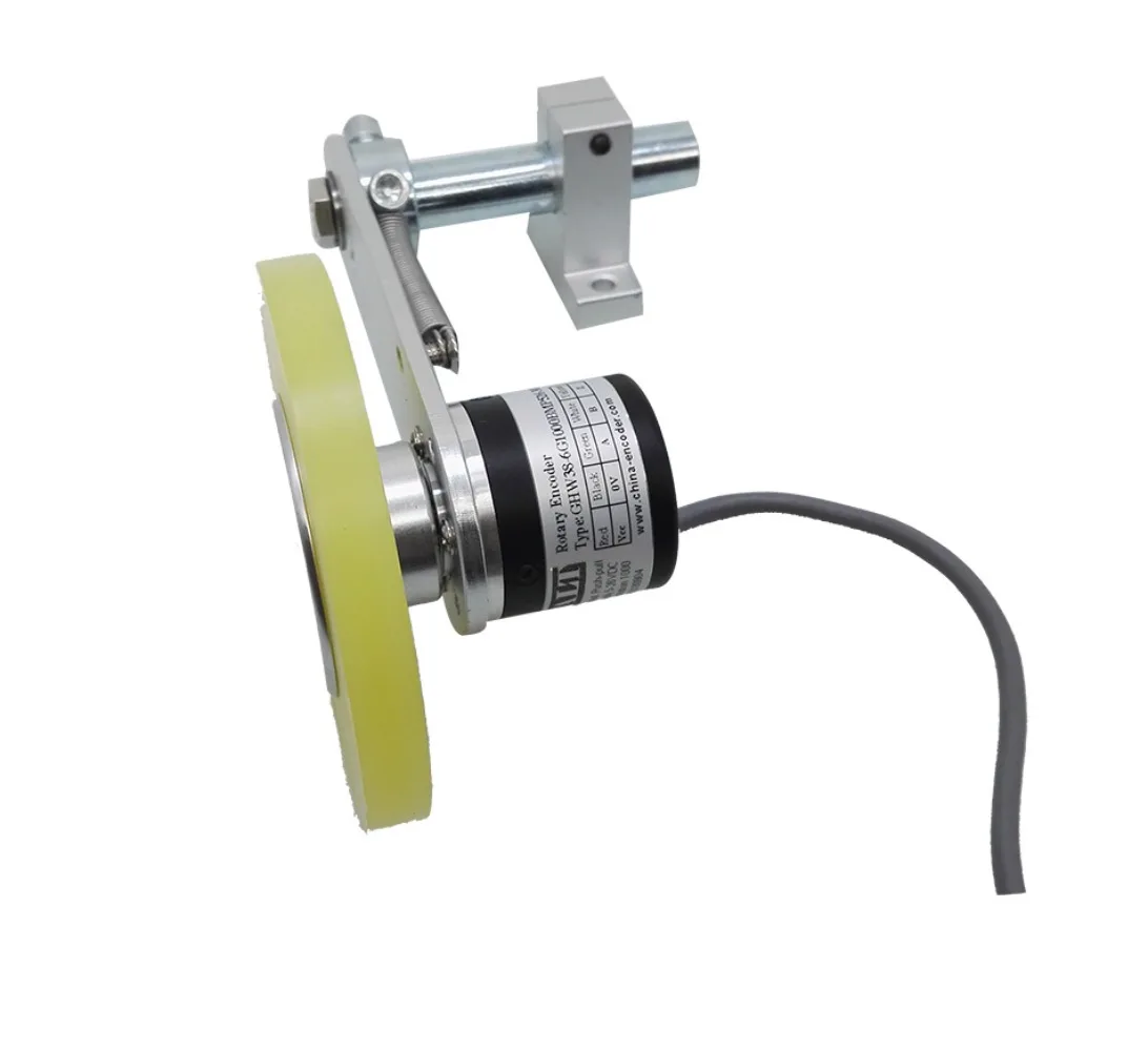 GHW38 Printer Synchronizer NPN AB Phase Anti-Slip Wheel Rotary Encoder, Length Measuring Sensor, Inductor