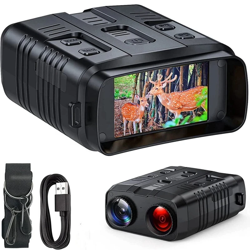 B-M R19 Digital Night Vision Binoculars 4K 1080P Infrared Night Vision Goggle Recorder 300M For Outdoor Hunting Camping