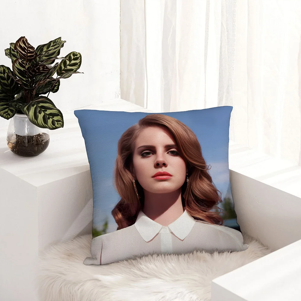 L-Lana Del R-Reys Pillow Case Plush Fabric Soft  Pillowcase Double Sided Print  Sofa Cushion Cover Throw Pillow Cover