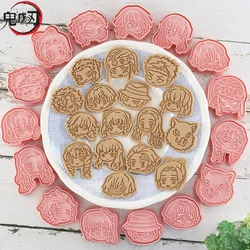 Demon Slayer Cake Cookie Cutter Set Tanjirou Nezuko DIY 3D Baking Mould Cookie Tools Set Kitchen Waffle Bakeware Biscuit Gadgets