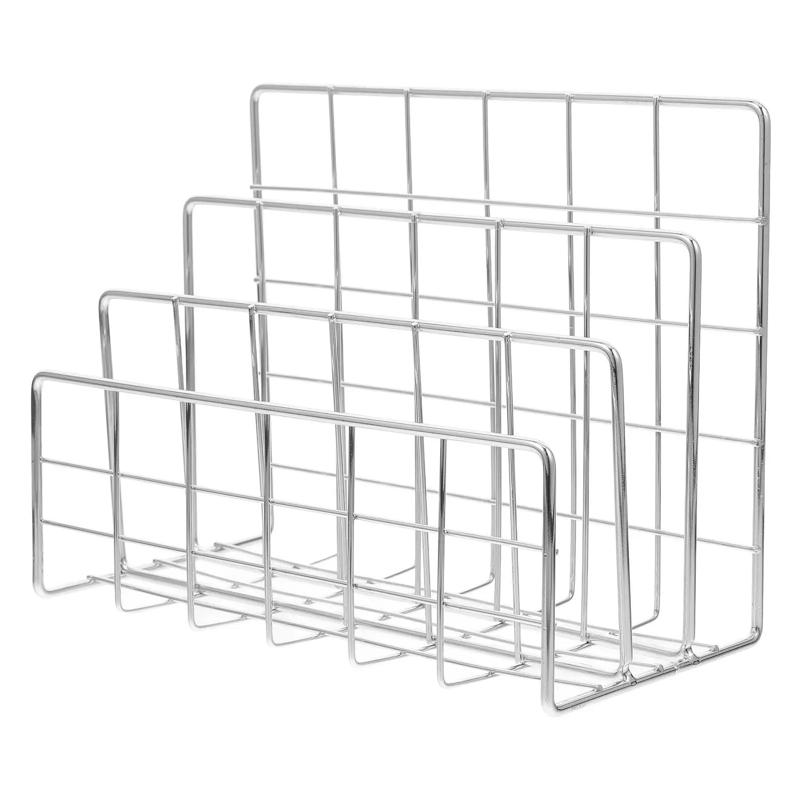 Sturdy Iron Desk File Organizer Mail Holder Desktop File Sorter for Documents Envelopes Postcards Receipts Bookshelf Office