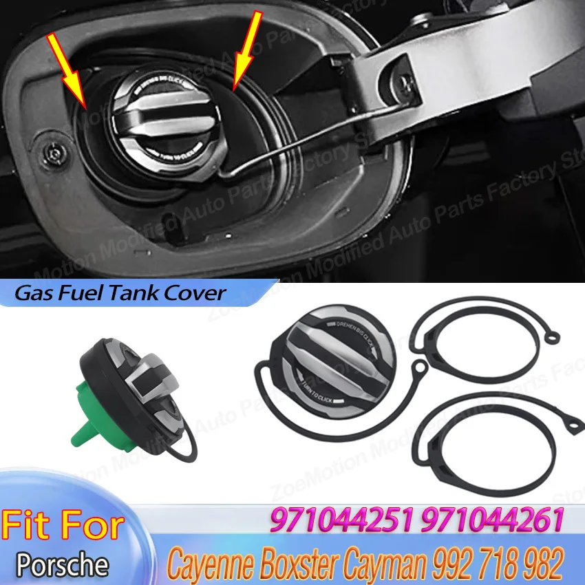 Fuel Cap for Porsche Cayenne 982 718 Boxster Cayman 992 911 Oil Tank Lid 971044251 971044261 Refit Gas Fuel Tank Cover Auto Part