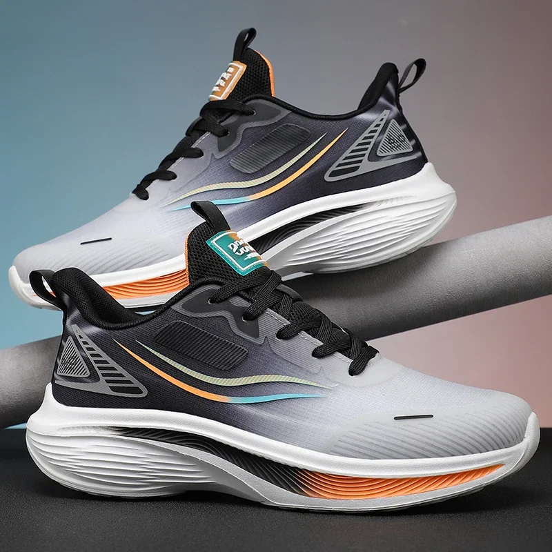 

Men's Casual Sneakers Summer Fashion Lightweight Breathable Shock Absorbing Sports Shoes Men Anti-Slip Training Jogging Shoes