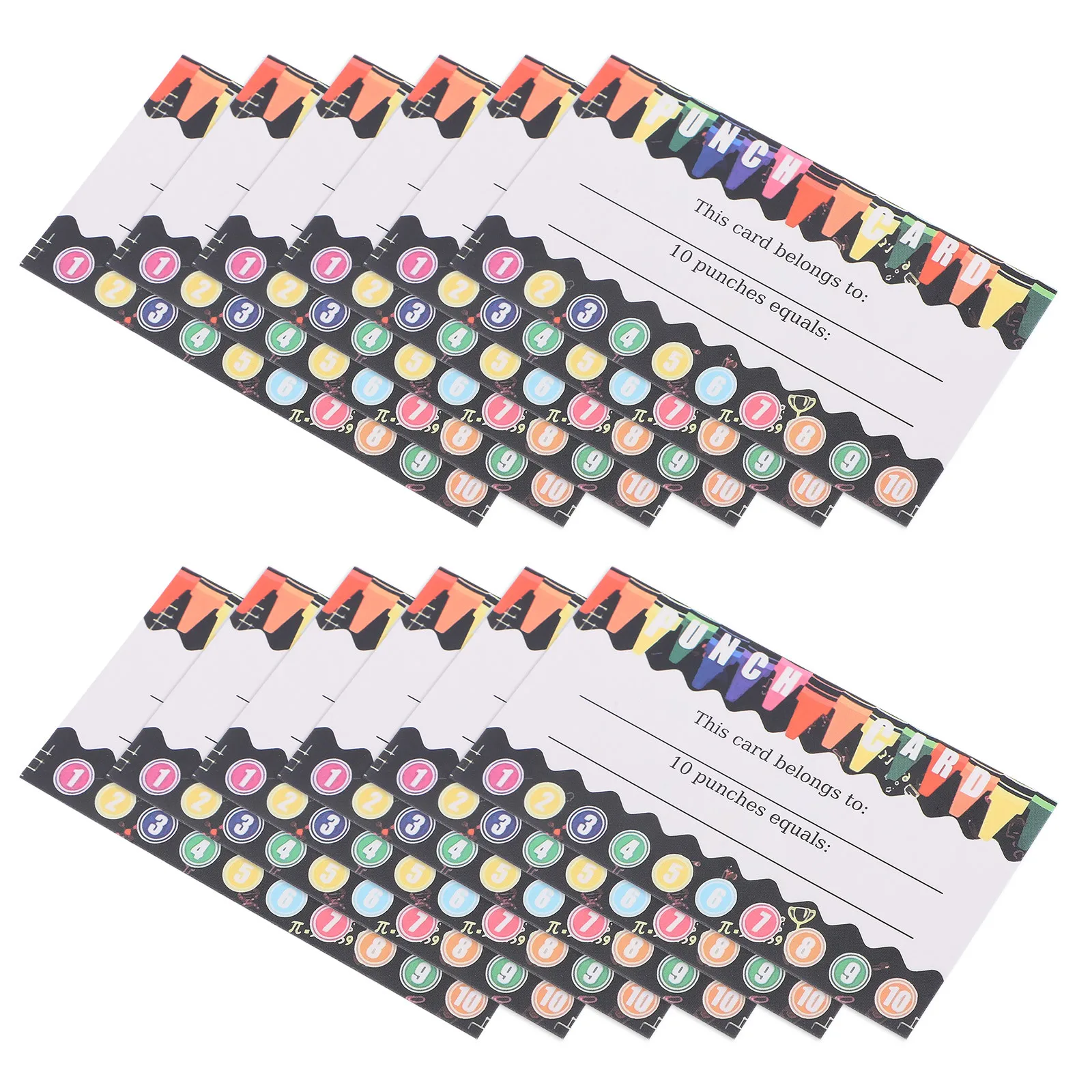 

200Pcs Punch Cards Incentive Reward Cards Classroom Behavior Management Student Loyalty Token Economy Teachers