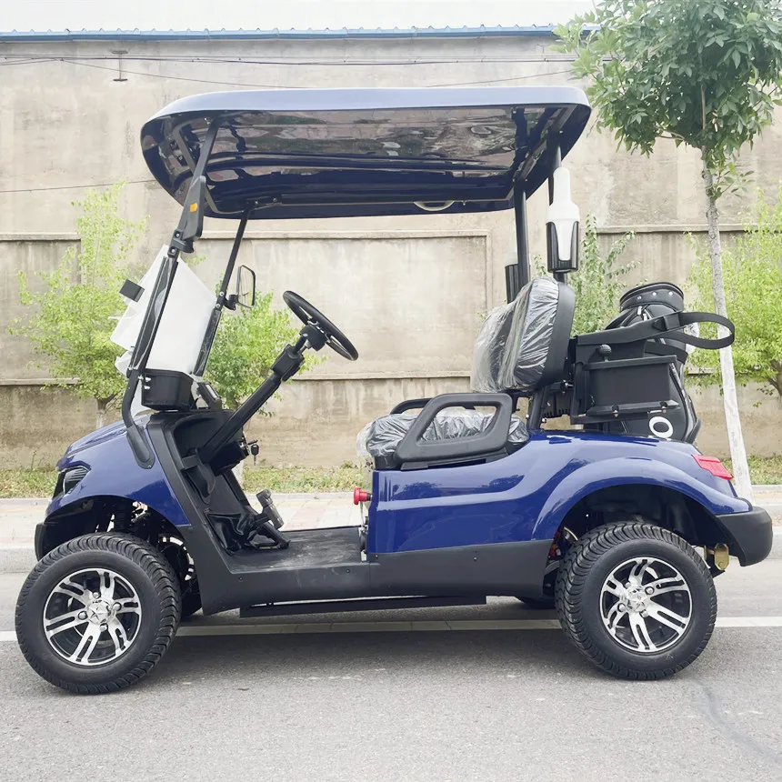 Electric Golf Cart With Lockable Storage Box Cup Holder Folding Windshield New Energy Four Wheel Car The 4-Seater Electric Car