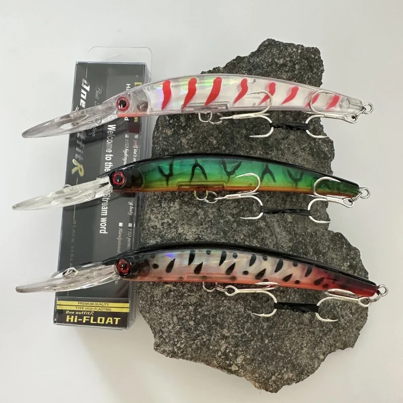 

3-pack 3D Minnow 24.8g/17cm Trolling Lure for Sea and Freshwater Fishing, Suitable for Bass, B169