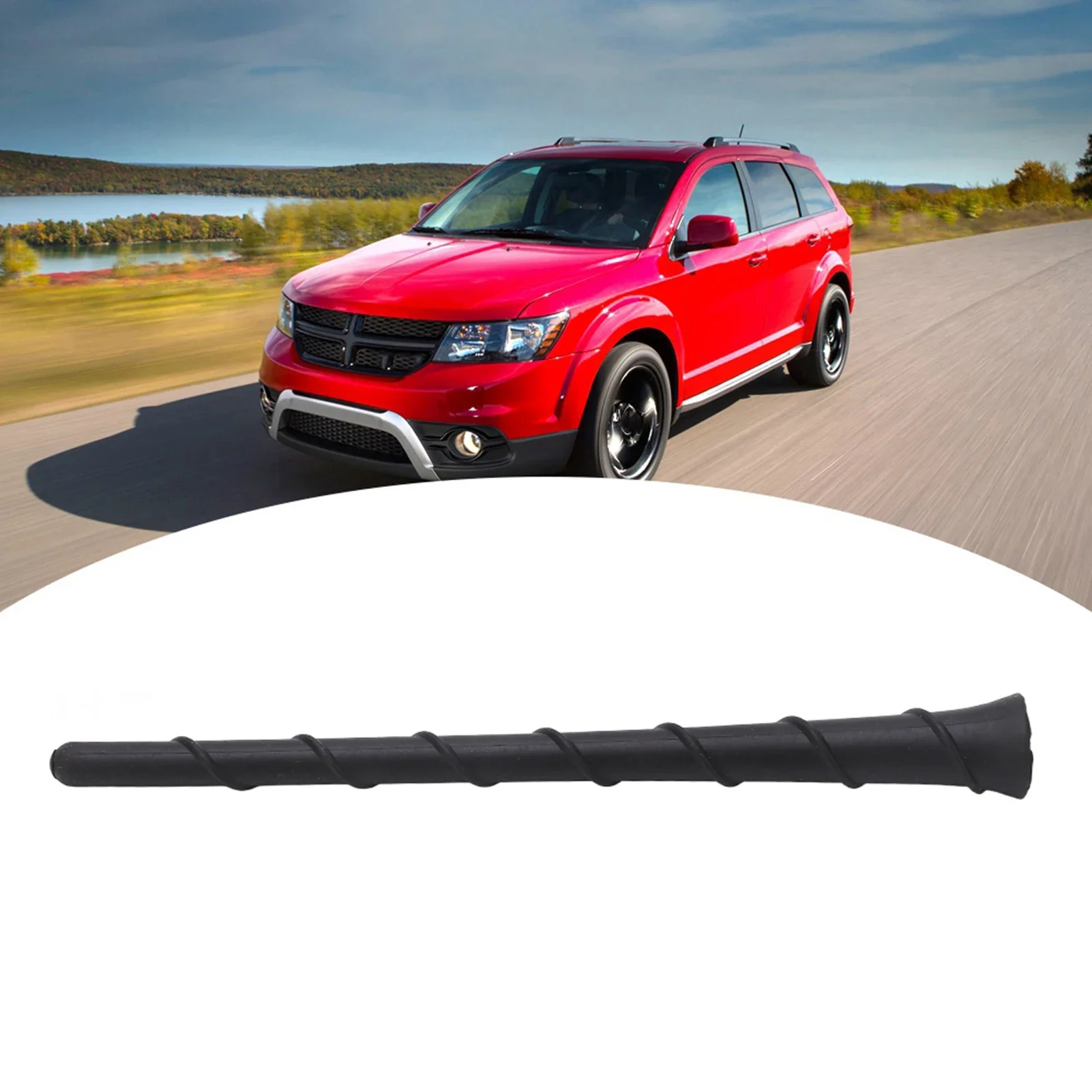 Car Removable Antenna Mast NEW For DODGE JEEP 68297936AA Black