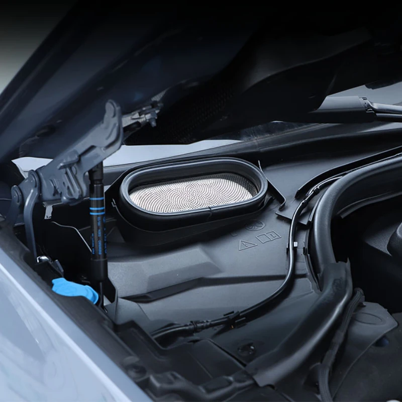 ملصق غطاء شبكي لغطاء السيارة الأمامي مقاوم للغبار ، فولاذ مقاوم للصدأ ، فضي ، إكسسوارات سيارة ، بي. دبليو 7 سلسلة ، G70 ، VA-VA #4