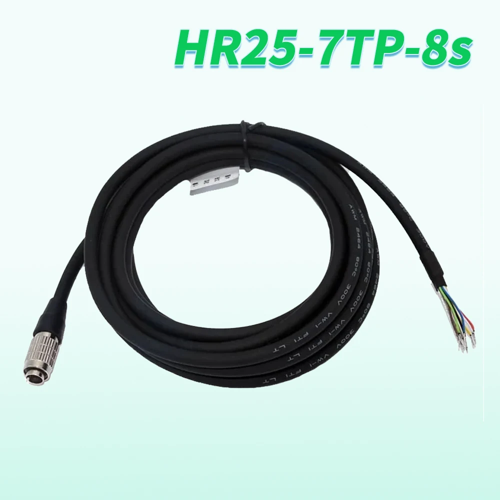 For Hirose 8-pin/hole HR25-7TP-8s Highly Flexible Trigger Cable, Hikvision CCD 8-core IO Industrial Camera Power Cable