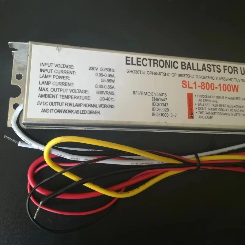 SL1-800-100W 55-95W 230V UV Lamp Electronic Ballast with 5V DC LED Indicator