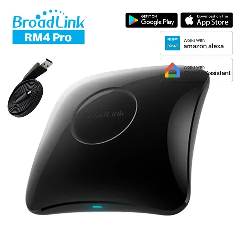 

Broadlink RM4 pro Умный пульт дистанционного управления ИК RF Wi-Fi Универсальный пульт дистанционного управления Автоматизация умного дома работает с Alexa и Google Home