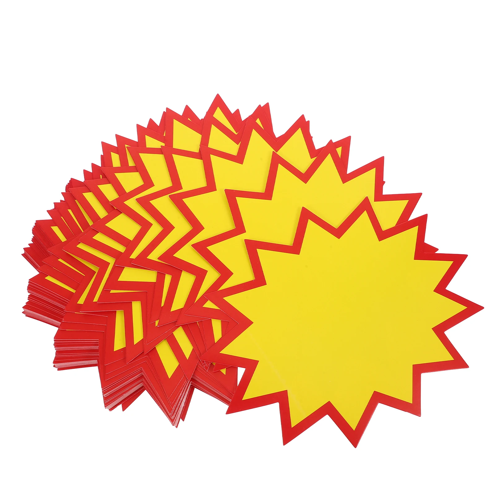 

100 pcs Sticker Price Tag Large Size Retail Sale Sign Promotional Paper Tags For Stores Commerce Visibility