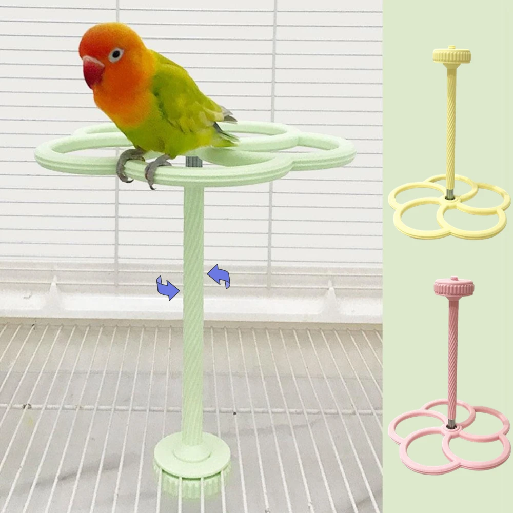 Rotating Windmill Cage for Parrots To Reduces Boredom Parrot Entertainment Mental Stimulation Interactive Parrot Bird Cage