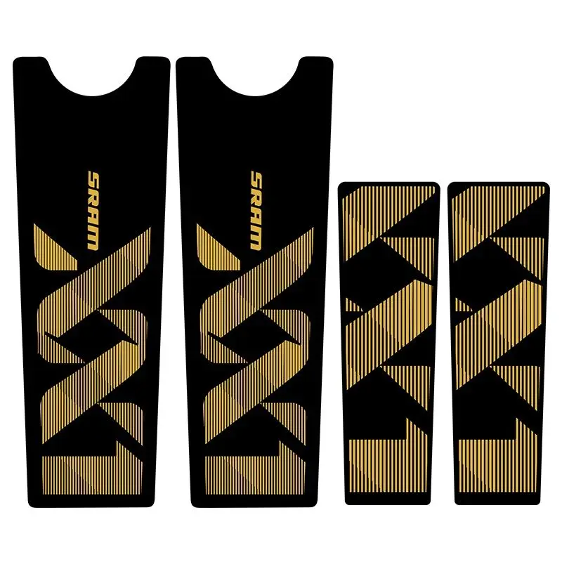 4-teiliges SRAM XX1 Buntes Aufkleber-Set, stilvolle Vinyl-Aufkleber für Fahrradkurbelgarnituren, Laptops, Skateboards, Wasserflaschen – Detail 4