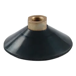 1Pcs 3“ 4” Rubber Backer Pads M10 M14 M16 Thread Arc Shape Hook and Loop Backing Pad Polishing Backer Backing Holder