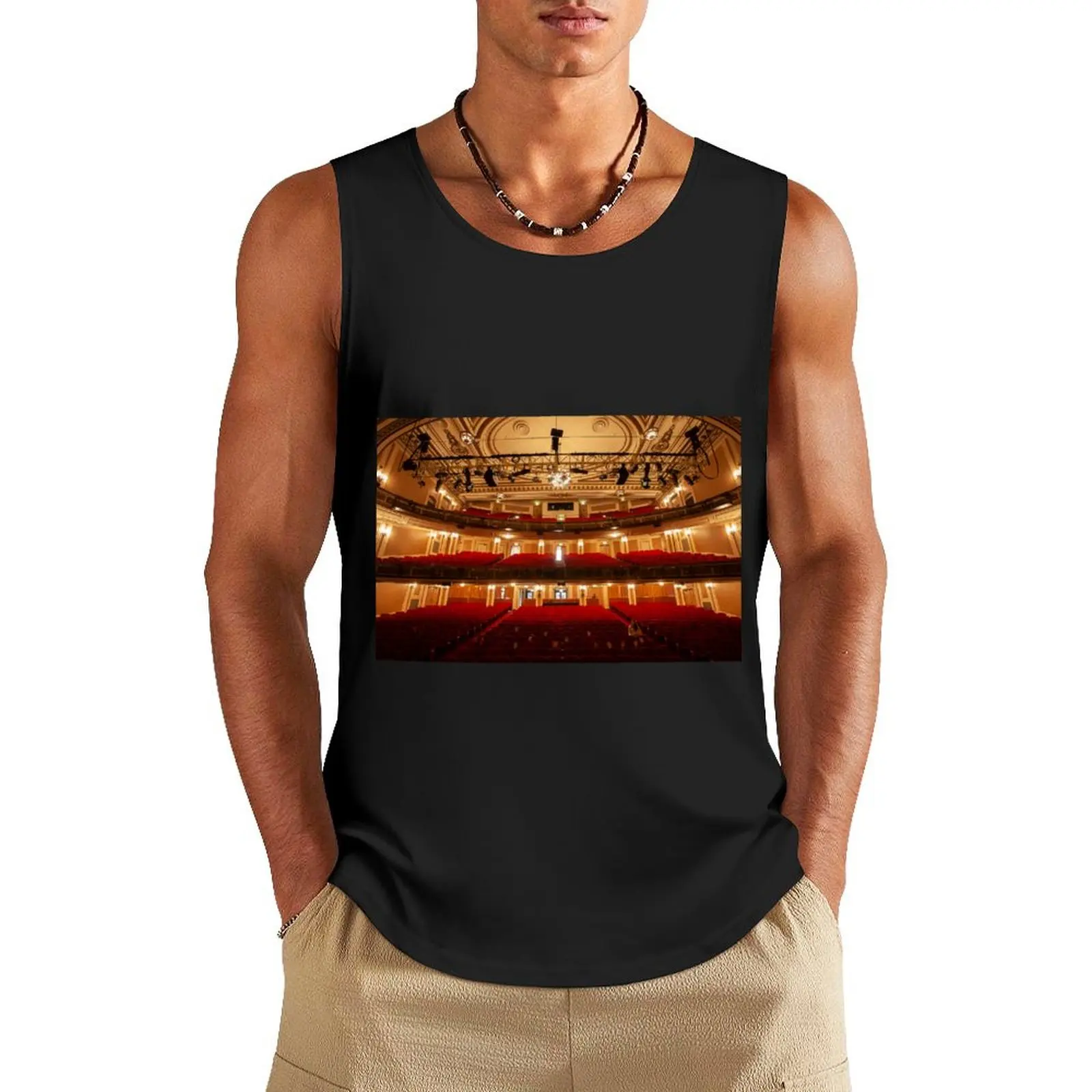 

DePaul University Merle Reskin Theatre Tank Top muscle t-shirt Men's clothes T-shirt male T-shirts men