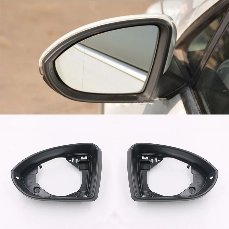 Car Side Mirror Frame Holder For Volkswagen Golf 7 MK7 7.5 GTI R-Line Rear View Housing Frame Glass Surround Bracket Accessories