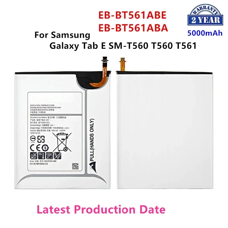 

Brand New Tablet EB-BT561ABE EB-BT561ABA 5000mAh Battery For Samsung Galaxy Tab E T560 T561 SM-T560 Tablet Battery