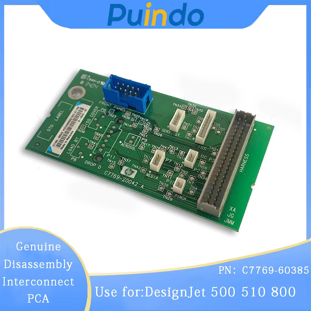 C7769-60385 Genuine Disassembly Interconnect PCA for HP DesignJet 500 510 800 Interconnect PC board