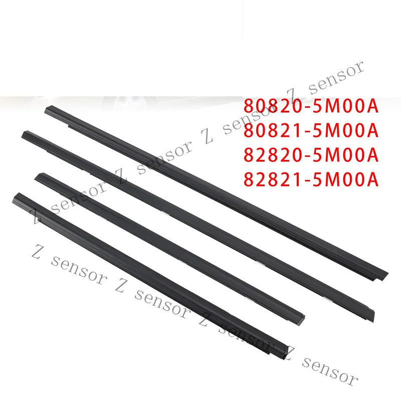 Z+ 4PCS Weatherstrip Window Moulding Trim Seal Belt For Nissan Sentra 2001-2006