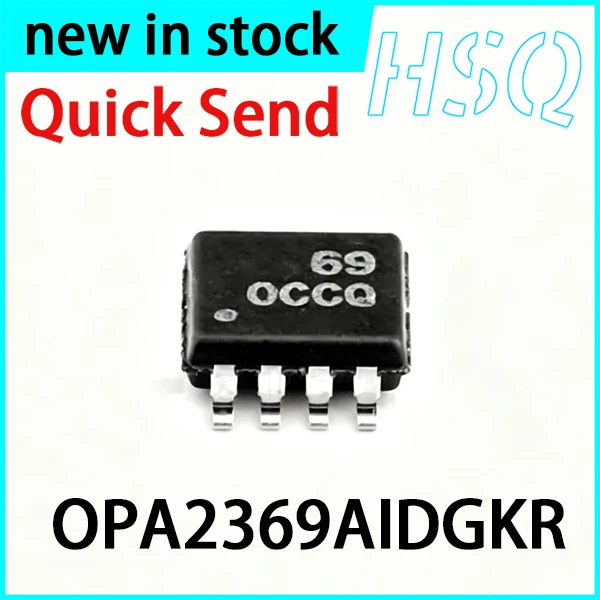 5PCS New OPA2369AIDGKR SMT MSOP8 Silk Screen OCCQ Zero Crossing Deviation To Track Operation IC in Stock